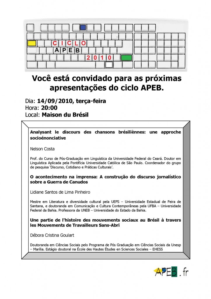 Cartaz Ciclo Apeb 14 sep