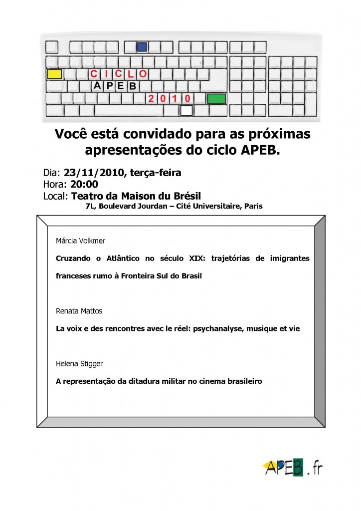 Cartaz Ciclo Apeb 23 novembro