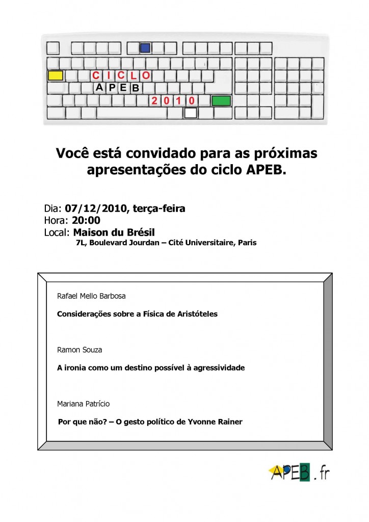 Cartaz Ciclo Apeb 07 dezembro